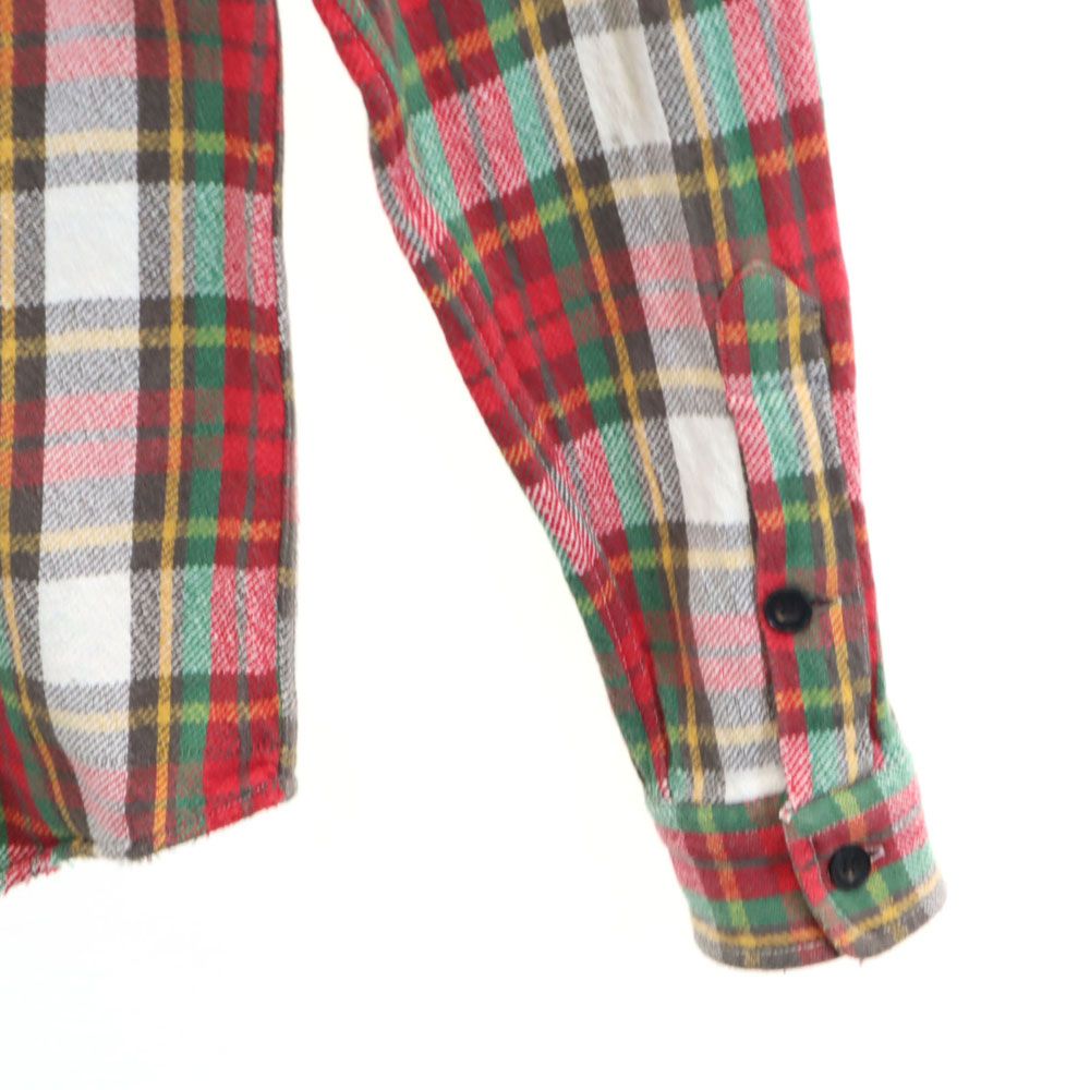 RALPH LAUREN　チェックシャツ　Lサイズ　インパクト21 レア物 RRL インパクト21社製 チェック柄 長袖 シャツ M 赤系 ダブルアール