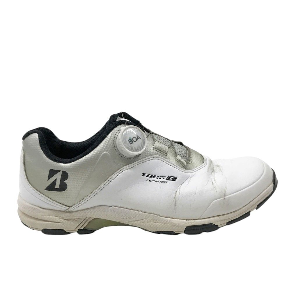 新品 ブリヂストン TOUR B ゼロスパイクバイターライト SHG950 27.0cm ホワイトシルバー WS 3E スパイクレス ゴルフシューズ ブリヂストン] スパイクレスゴルフシューズ TOUR Bゼロスパイク