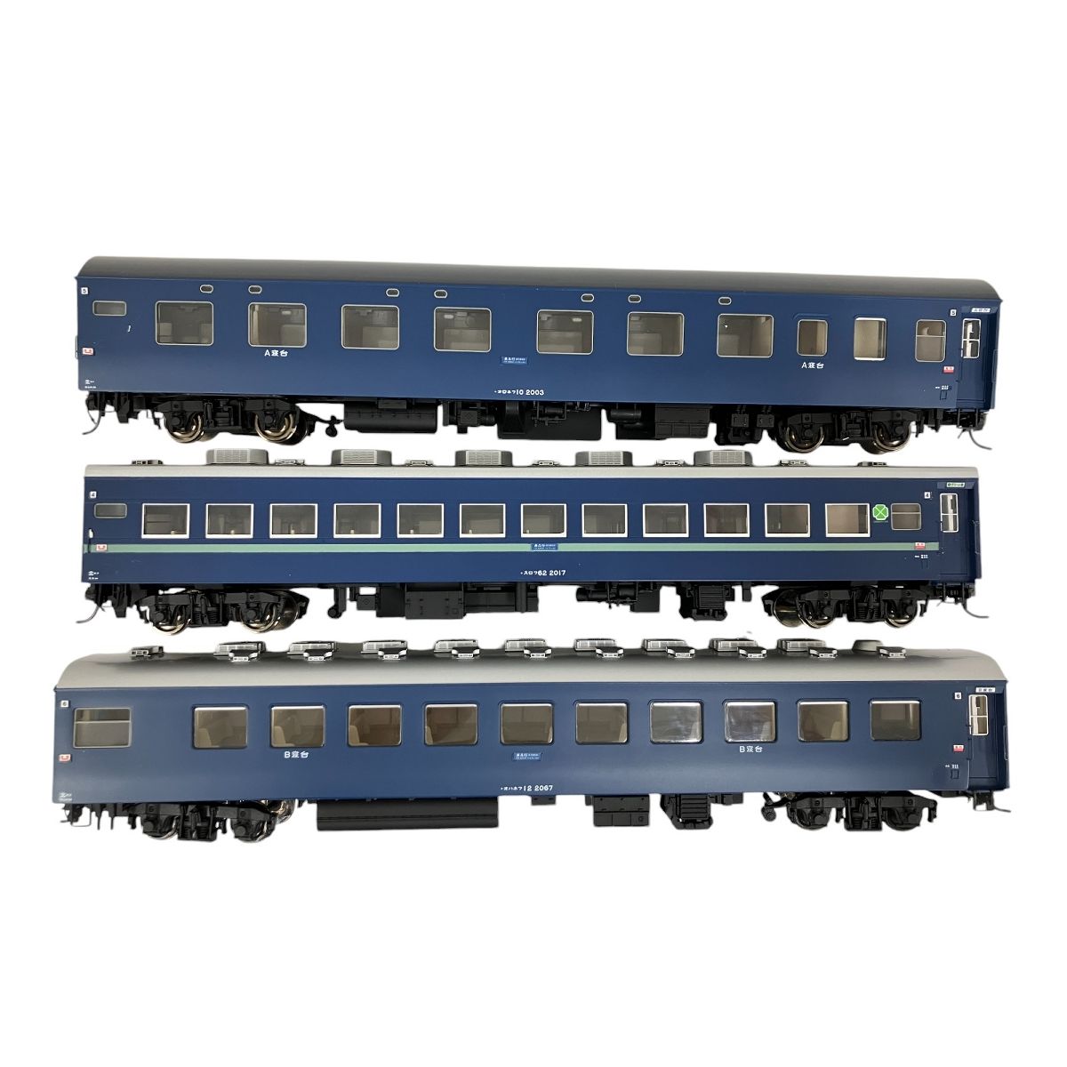 TOMIX HO-501 オハネフ12 青 HO-504 オロネフ10 青限定 HO-506 スロフ62 青 3両セット 鉄道模型 HOゲージ 中古  O9261110 - メルカリ