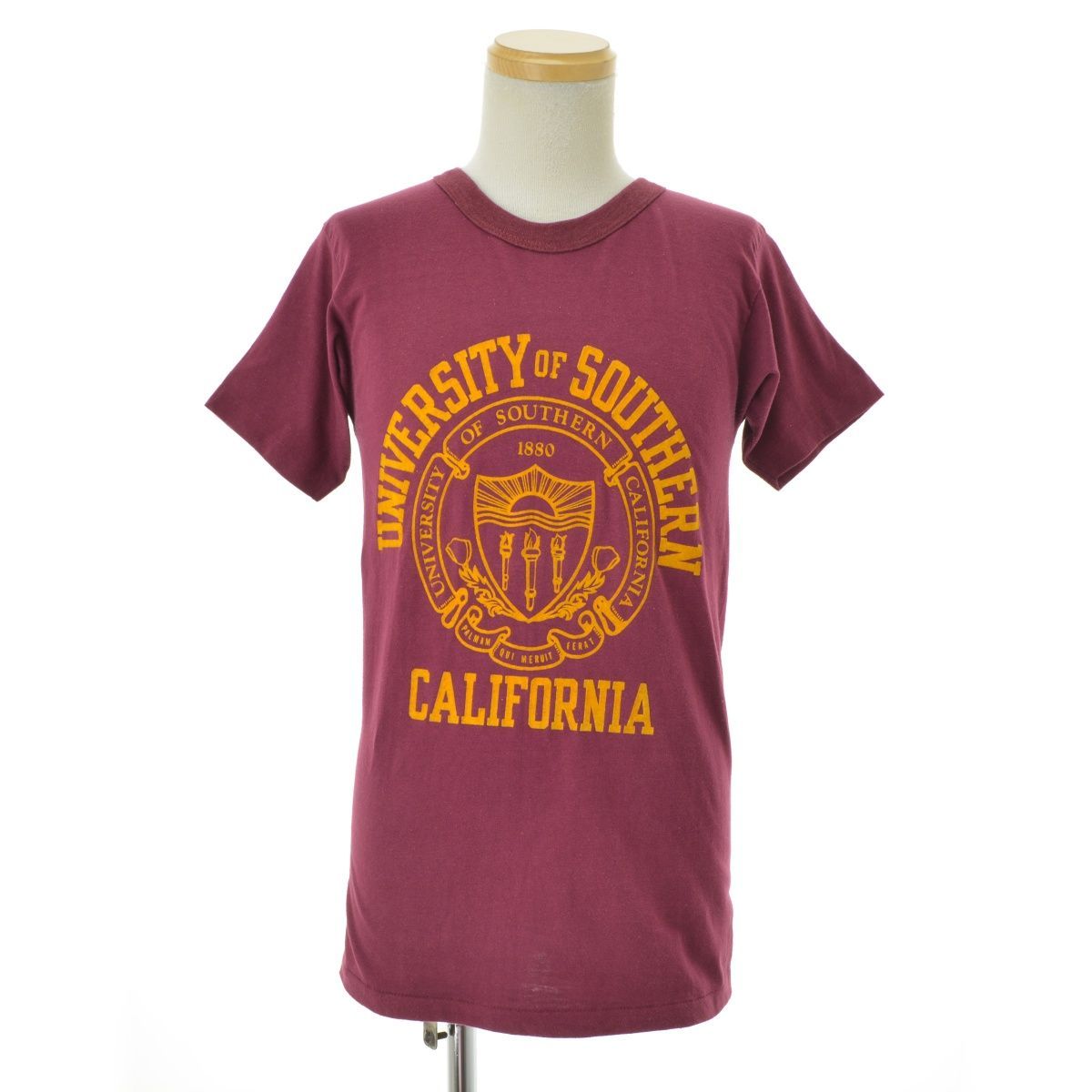 【CHAMPION】80s トリコタグ フロッキー UNIVERSITY OF SOUTHERN CALIFORNIA半袖Tシャツ