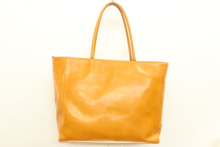 HALEINE レディーストートバッグ -- トートバッグ HALEINE -- キャメル おうどいろ 無地