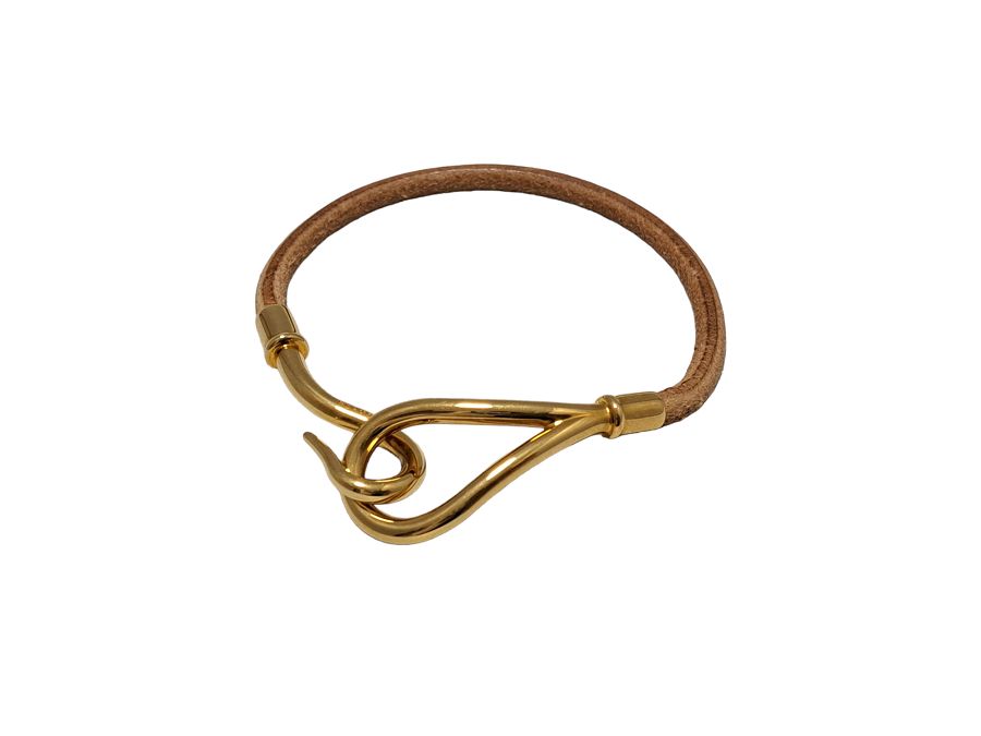 エルメス ブレスレット ジャンボブレス レザー ゴールド金具 