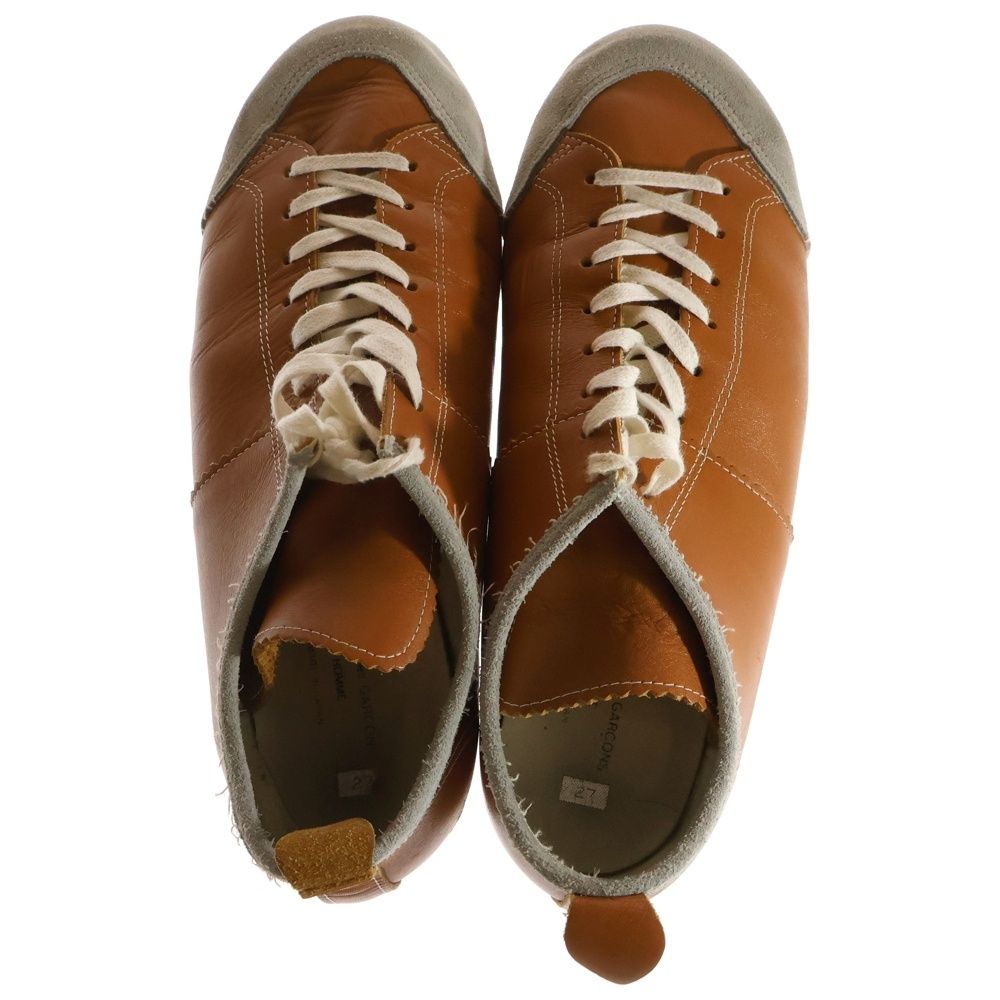  COMME des GARCONS HOMME コムデギャルソンオム スエード 切り替え カットオフ レザー キャンバス シューズ グレー ブラウン その他 靴