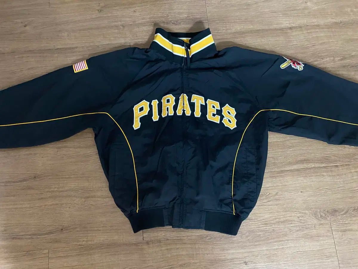 ピッツバーグ マジェスティック 星条旗 パッチ 選手用 ジャケット M サイズ
