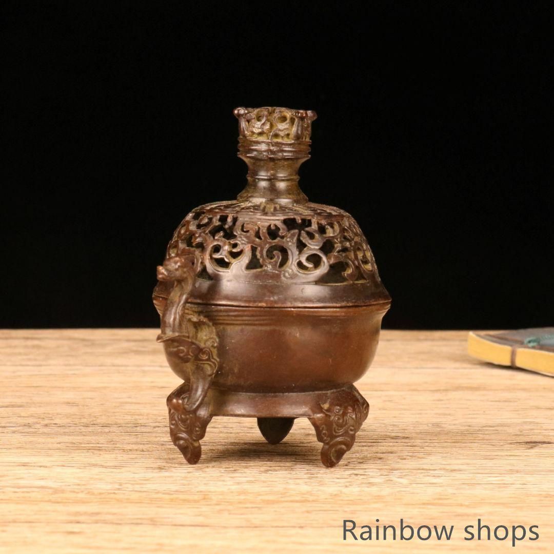 銅器 蘇工 竹編香薫炉 銅香炉 茶道香薫炉 香道具 装飾品 工芸品 置物 銅器 蘇工 竹編香薫炉 銅香炉 茶道香薫炉 香道具 装飾