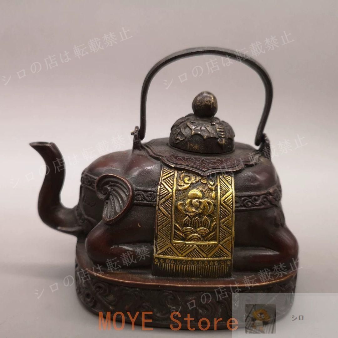 銅器 象壺 招財 吉祥 徳利 水筒 茶器 茶道具 装飾品 工芸品 置物 銅器 象壺 招財 吉祥 徳利 水筒 茶器 茶道具 装飾品 工芸品 置物