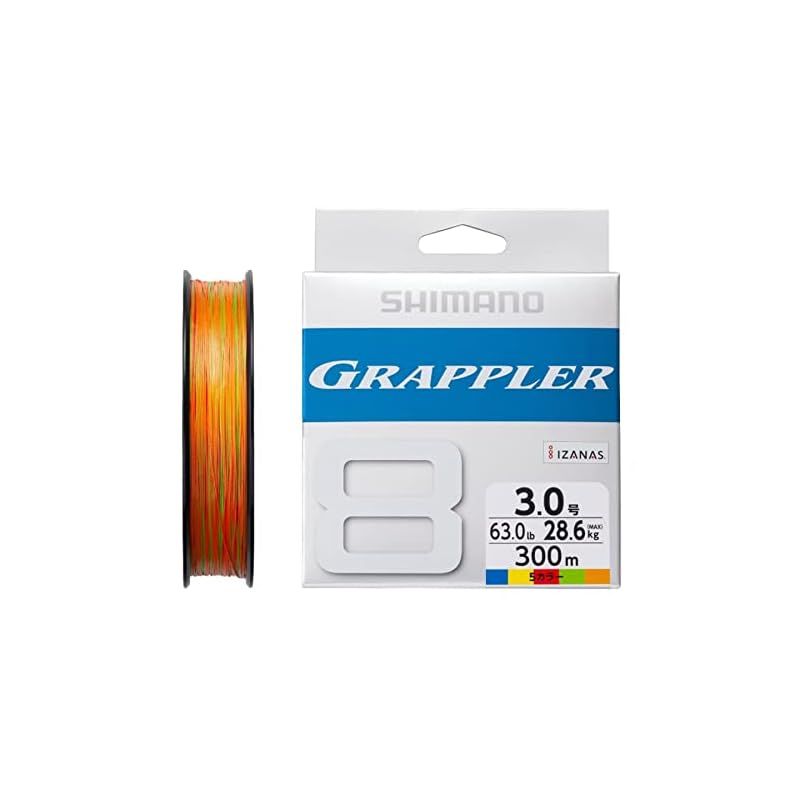 シマノ(SHIMANO) グラップラー8 PE 300m LD-A71U 5カラー (5色×10m) 3号 1