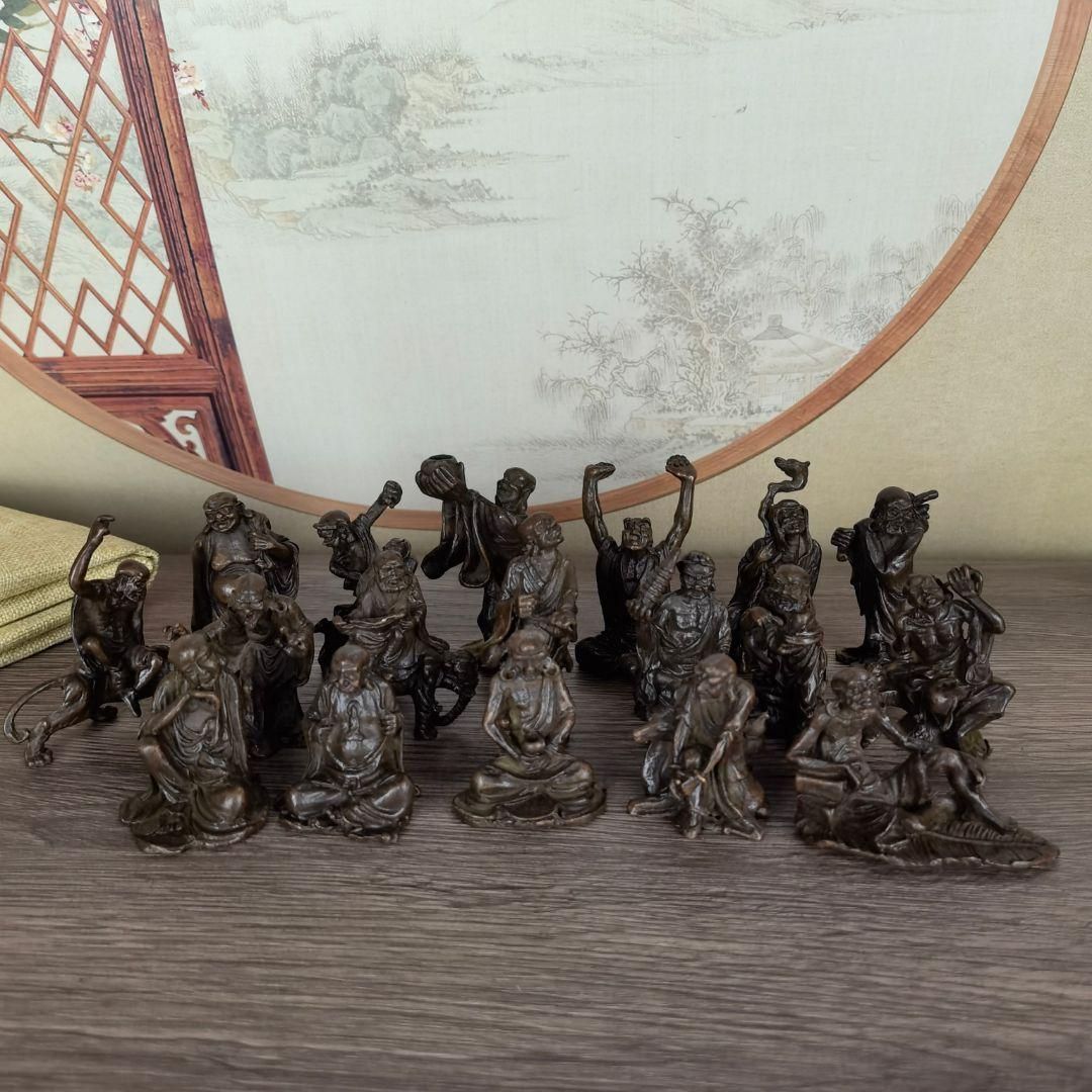 仏教美術 仏像 十八羅漢仏 銅製 仏像 彫刻 置物 開運 風水 仏教美術 仏像 十八羅漢仏 銅製 仏像 彫刻 置物 開運 風水