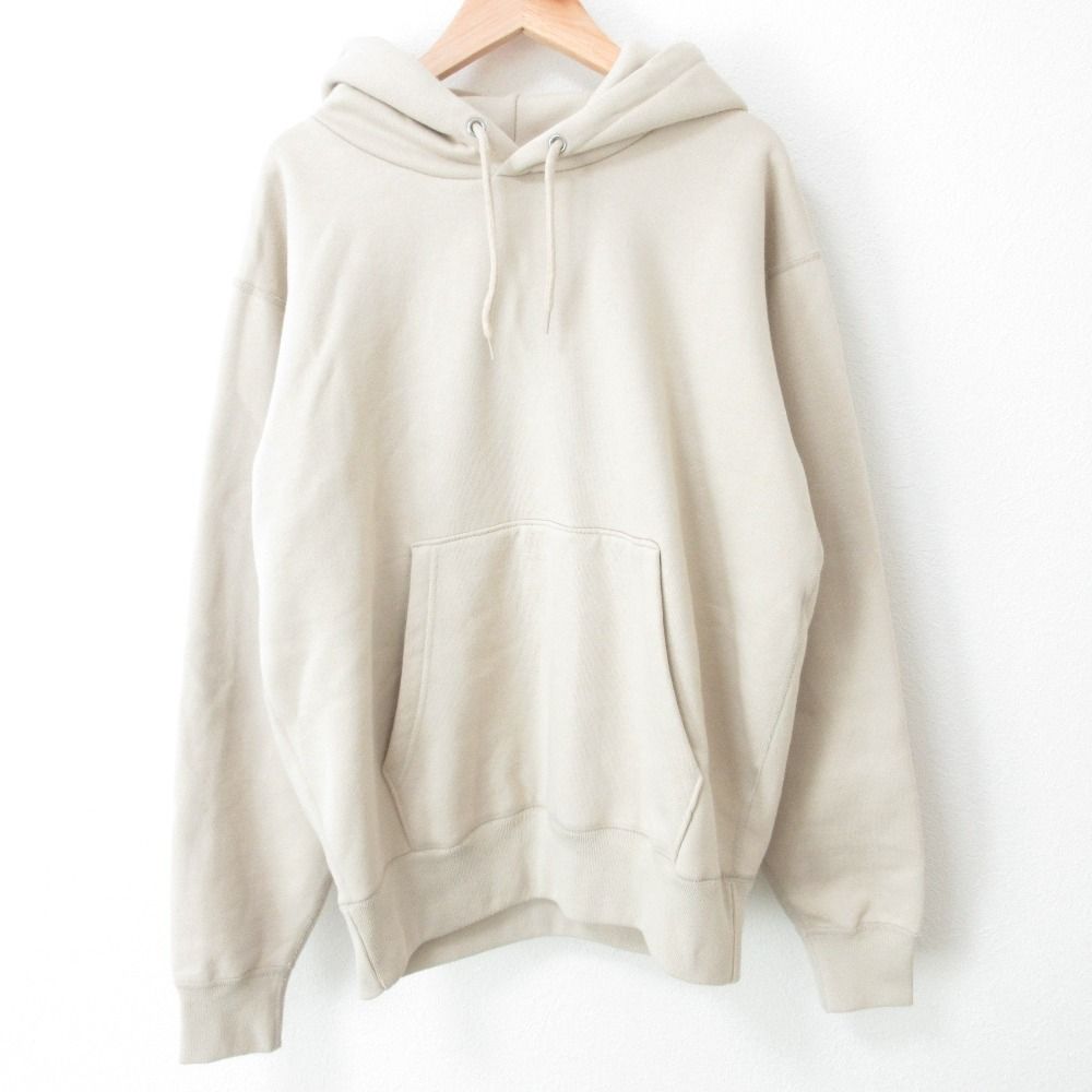 BLACKFRUIT ブラックフルーツ STAR EMBROIDERY HOODED SWEATSHIRT オーバーサイズ スウェットパーカー フーディー ベージュ メンズ レディース 古着