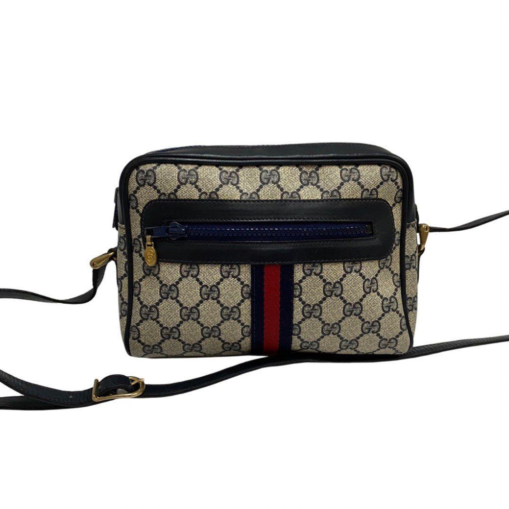 極 美品 GUCCI オールドグッチ グッチ ヴィンテージ シェリーライン GG