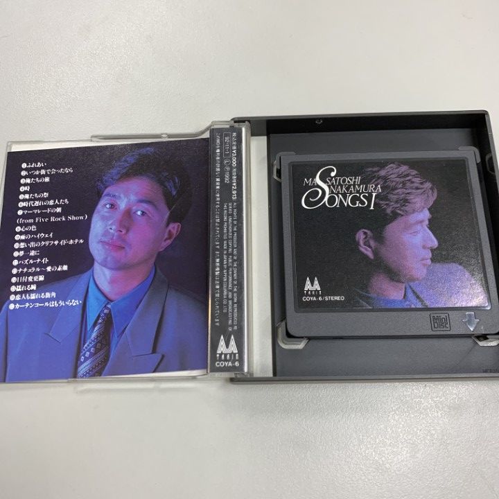 ○01)【同梱不可】【希少】中村雅俊 ソングス1//MD/Mini Disc