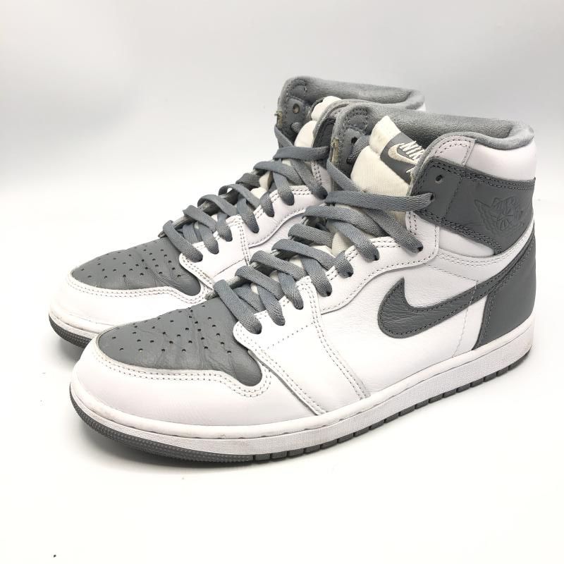 NIKE AIR JORDAN 1 High OG Stealth スニーカー 28cm 555088-037 ホワイト グレー ナイキ 10