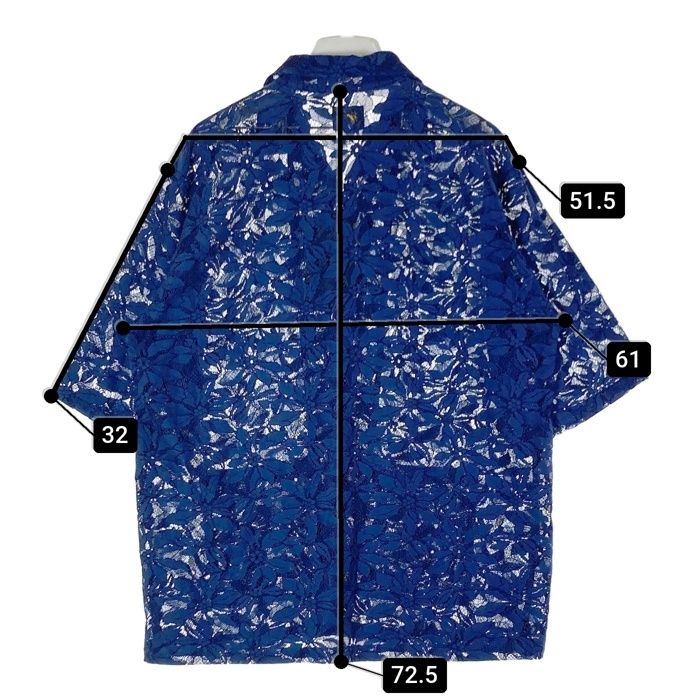 ニードルス　レースシャツ Needles フローラルレース シャツ | ブルー | FARFETCH JP
