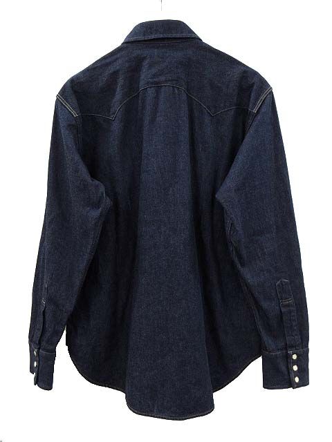 アナトミカ ANATOMICA デニム ウエスタンシャツ インディゴ 濃紺