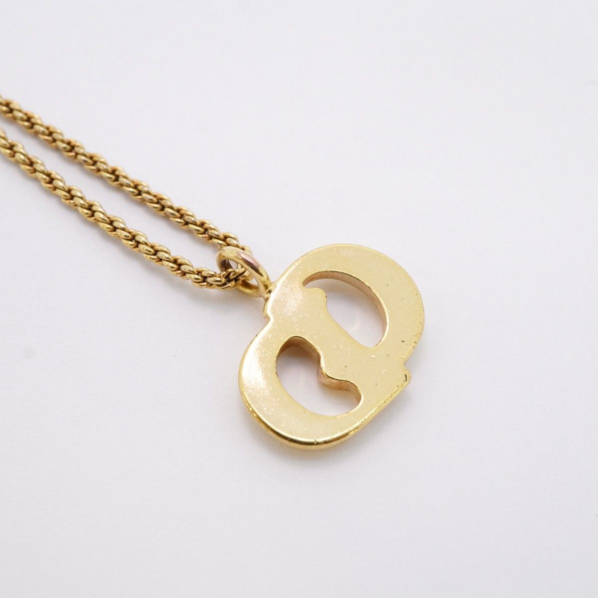 5jib0538 クリスチャンディオール ネックレス CDロゴ GPメッキ ゴールド レディース