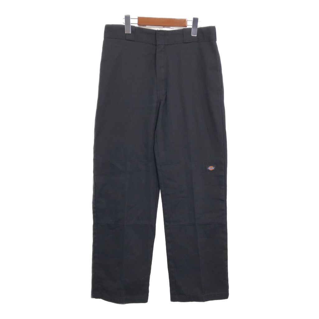 Dickies ディッキーズ ダブルニー ワークパンツ ブラック (メンズ W32 L32) 中古 古着 S1446