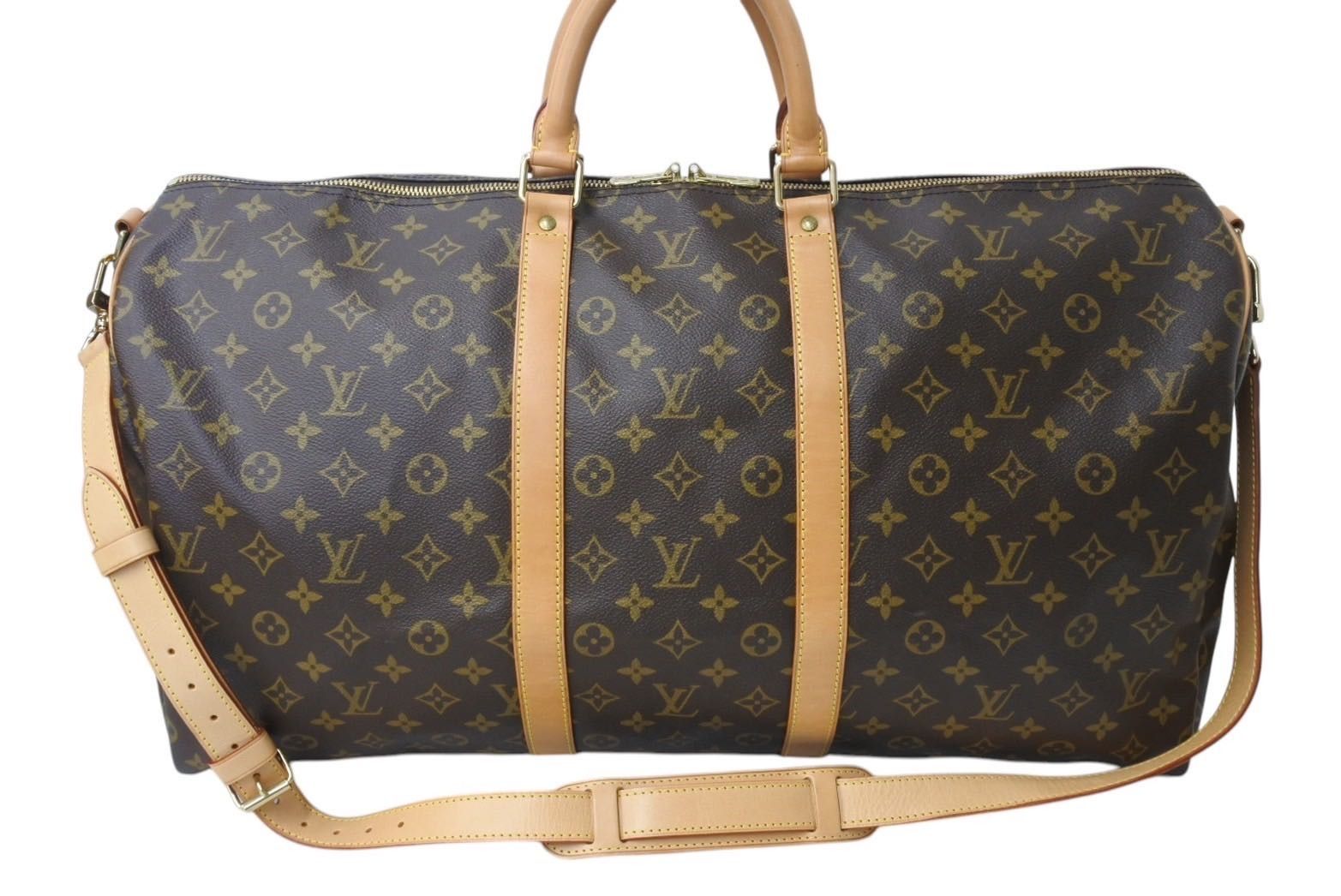 中古】｜LOUIS VUITTON ルイヴィトン 細長 M41414 キーポル55バンドリエール モノグラム レザー ブラウン系