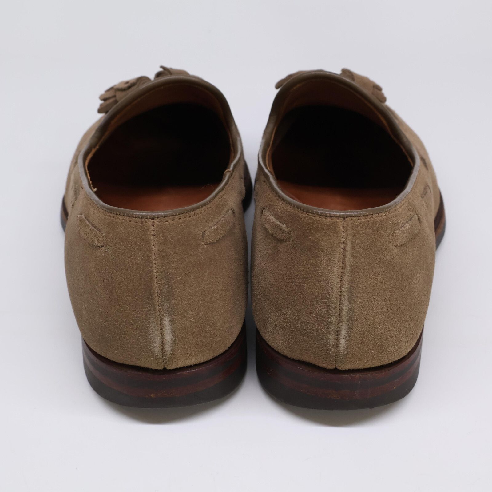 CROCKETT & JONES スエードローファー 7E 美品☆クロケット&ジョーンズ 7E【☆ボストン/BOSTON/コイン