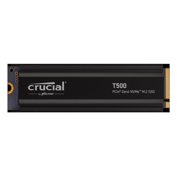 【新品】crucial  クルーシャル M.2 NVMe Gen4 T500 2TB ヒートシンク付き CT2000T500SSD5JP (2585337)