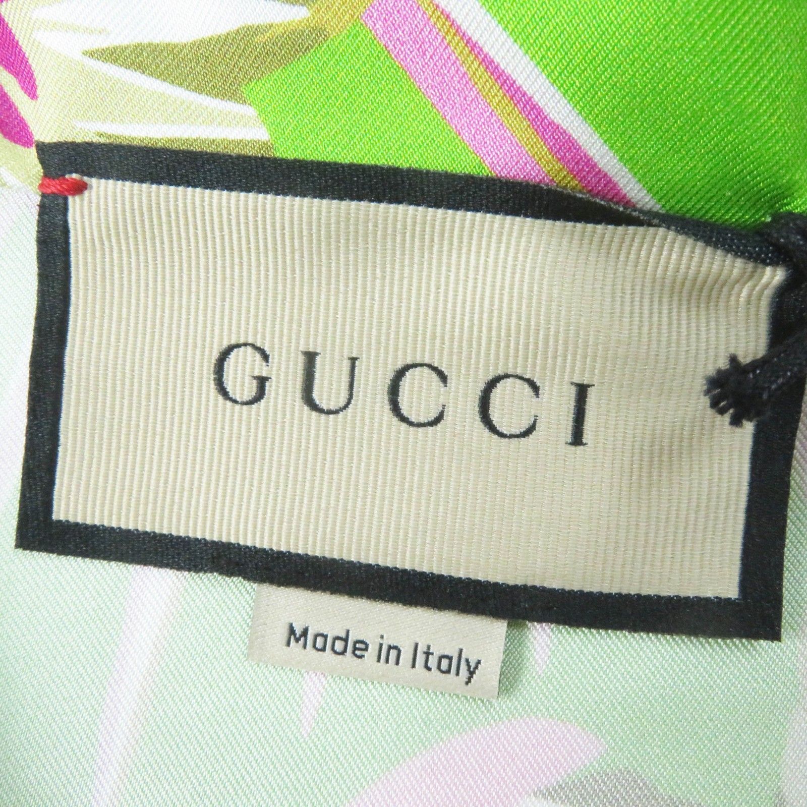 未使用品◎GUCCI グッチ 22AW 694890 シルク100％ フローラルプリント 半袖シャツ ライトグリーン ピンク系 38 日本製 正規品 レディース 未使用品◎GUCCI グッチ 22AW 694890 シルク100％ フローラル