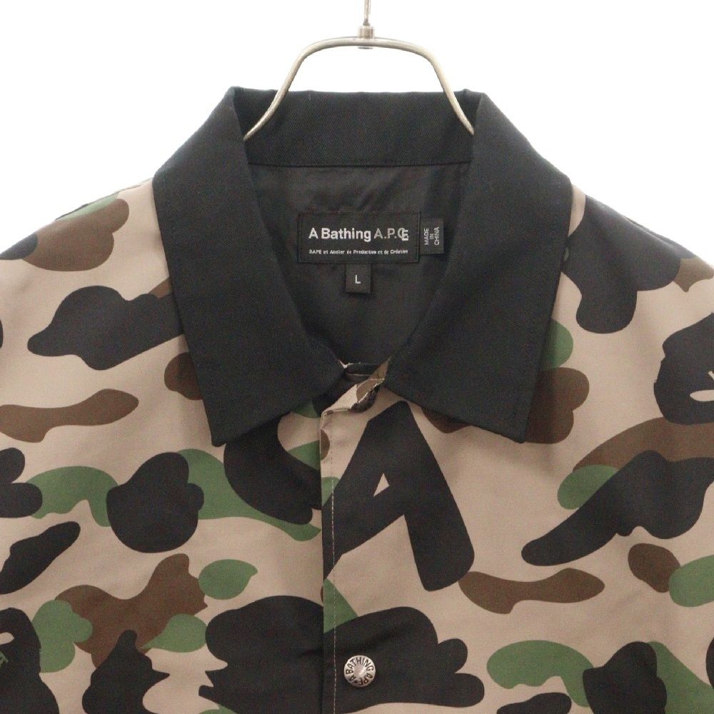 A BATHING APE (アベイシングエイプ) ×A.P.C. CAMOCOACH JACKET カモ コーチジャケット ポリエステル マルチ -  メルカリ