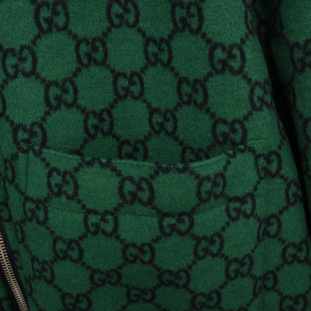 GUCCI グッチ 24SS GG総柄 オーバーサイズ ジップアップシャツ