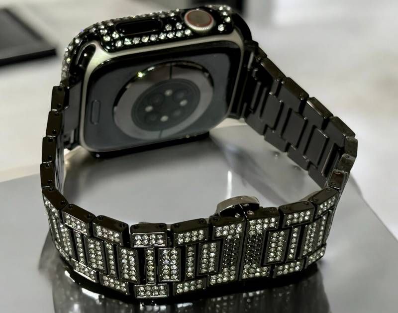 アップルウォッチ画面保護カバー パヴェglassケース