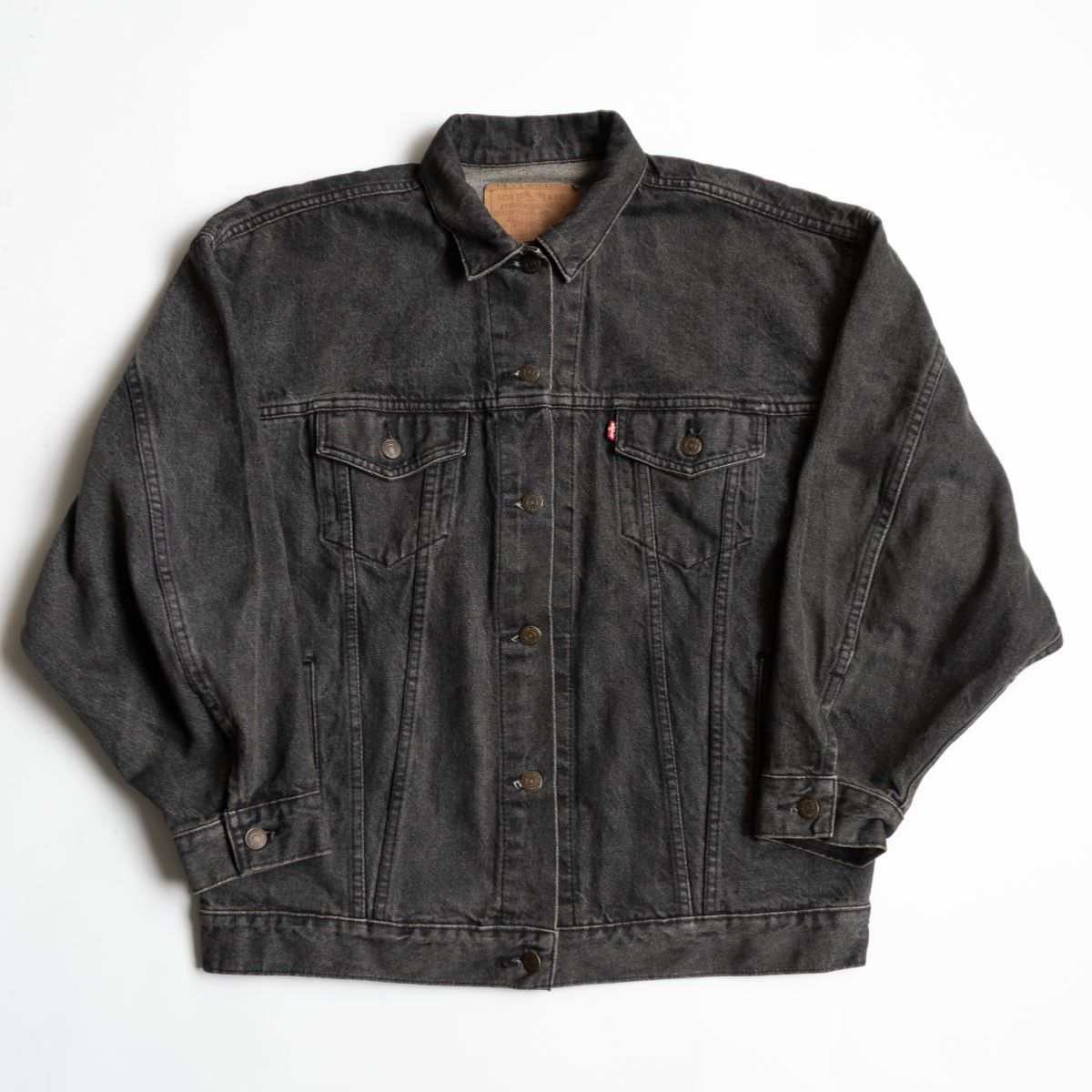 80s LEVI S 77930-1158 先染め ブラック デニムジャケット L リーバイス 80年代 レディース 25090769