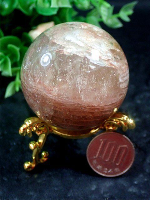 「在庫処分」AAA級天然ガーデンクォーツ丸玉B79P1/56P31A