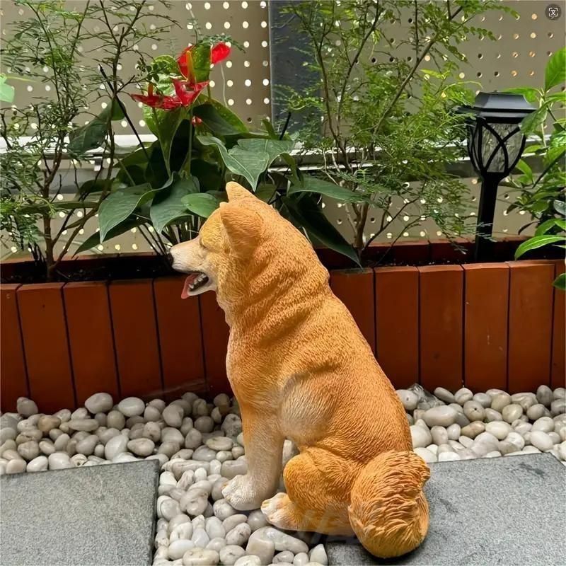 柴犬 ガーデン•玄関 置き物 置物 オブジェ ガーデンオーナメント