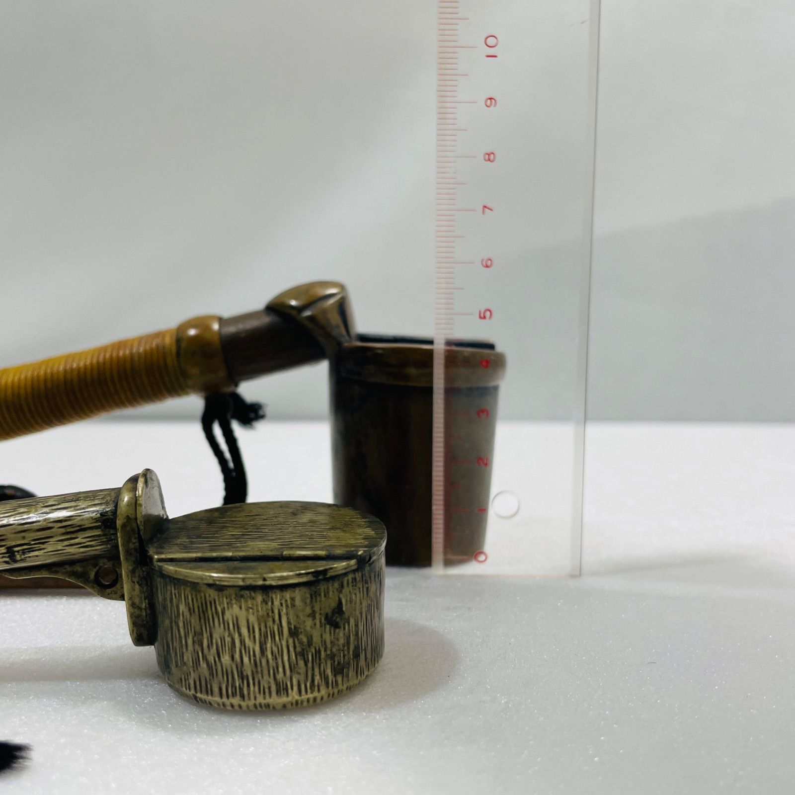 2本セット 矢立（やたて） 携帯用筆入 アンティーク 骨董品 レトロ