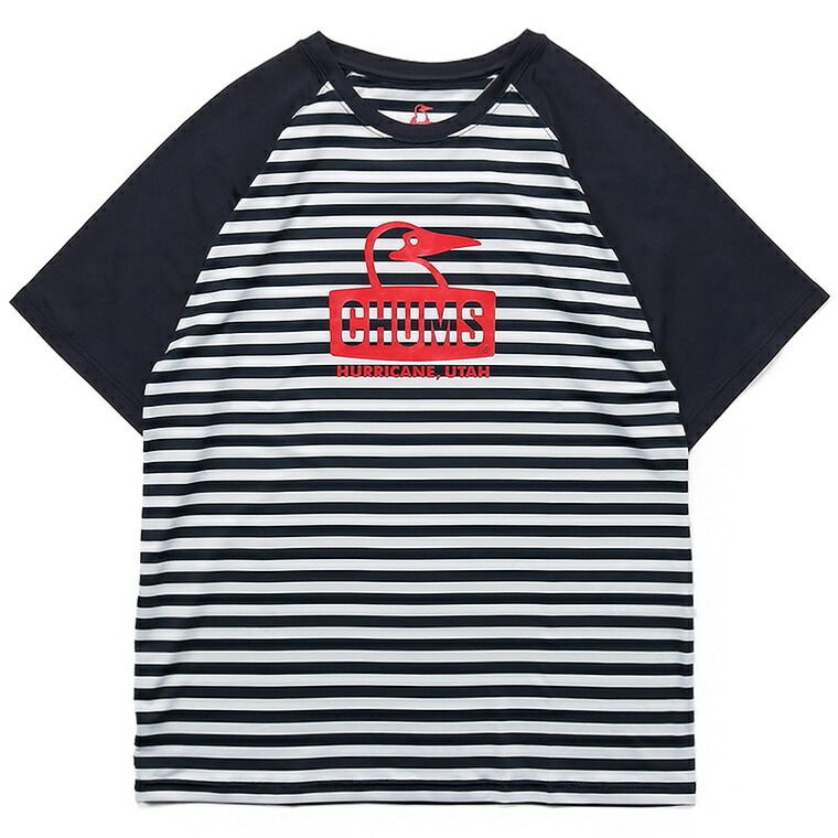 CHUMS チャムス トップス Tシャツ 半袖Tシャツ スプラッシュブービーフェイスTシャツ レディース ストレッチ素材 耐塩素加工 UVカット CH11-2542 Splash Booby Face T-Shirt/スプラッシュブービーフェイスT