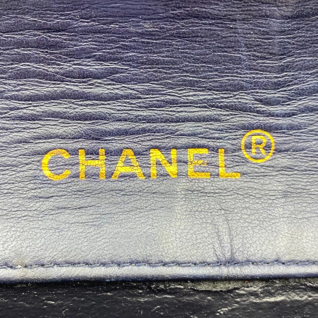 美品　シャネル　ビコローレ　ココマーク CHANEL シャネル 財布 二つ折り ココマーク ビコローレ ブラック