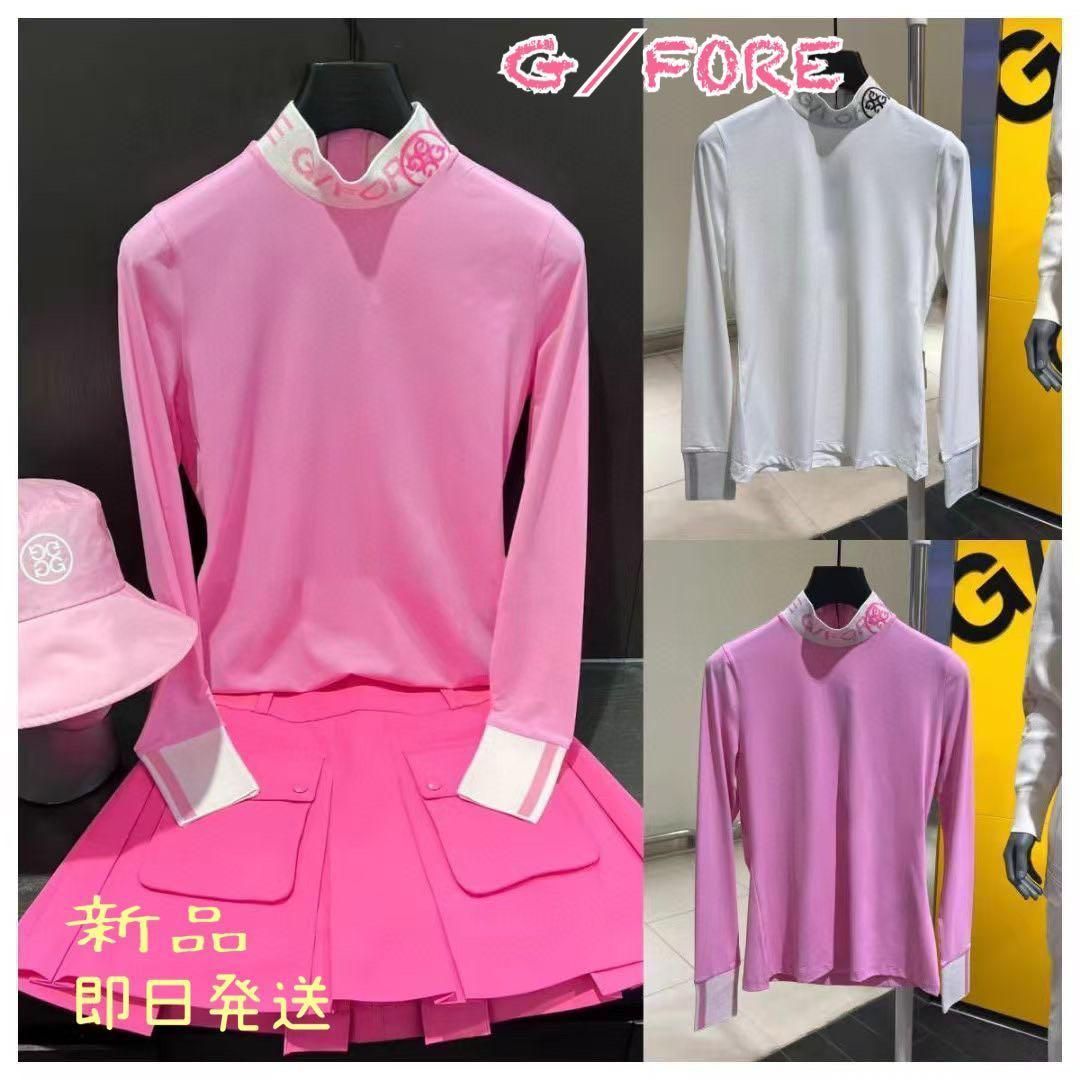新品☞値下！ジーフォア ゴルフ【白／L】速乾性 ハイネック背中