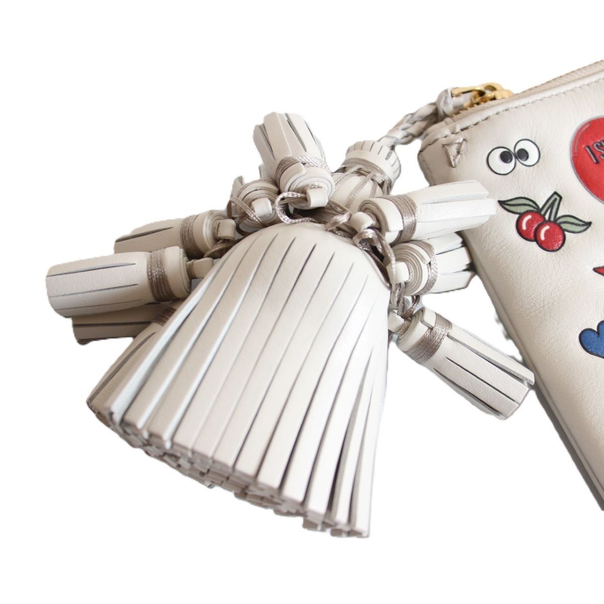 ANYA HINDMARCH クラッチバッグ ホワイト Tie the Knot」 クラッチ | Anya Hindmarch JP