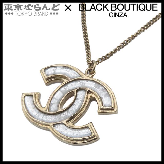 シャネル CHANEL ココマーク ネックレス B12A ゴールド メタル 樹脂系 レディース 241001019197