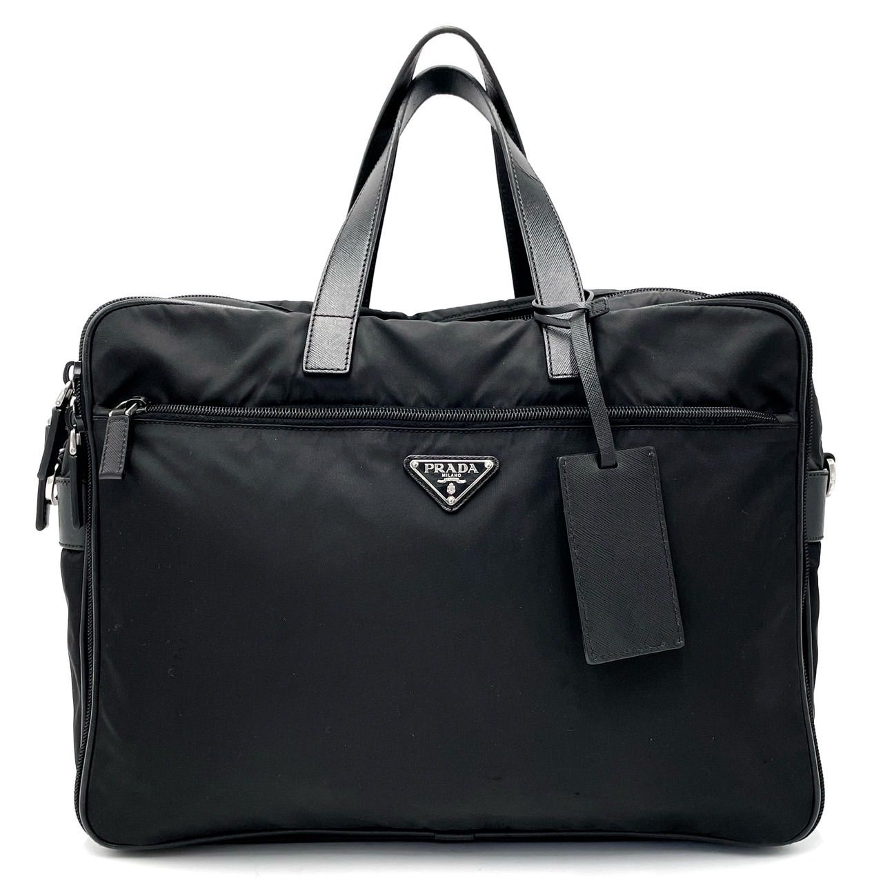 【正規品】PRADA プラダ ビジネスバッグ 2WAY 三角ロゴ A4可 黒 プラダ ビジネスバッグ/ブリーフケース/ショルダーバッグ バッグ