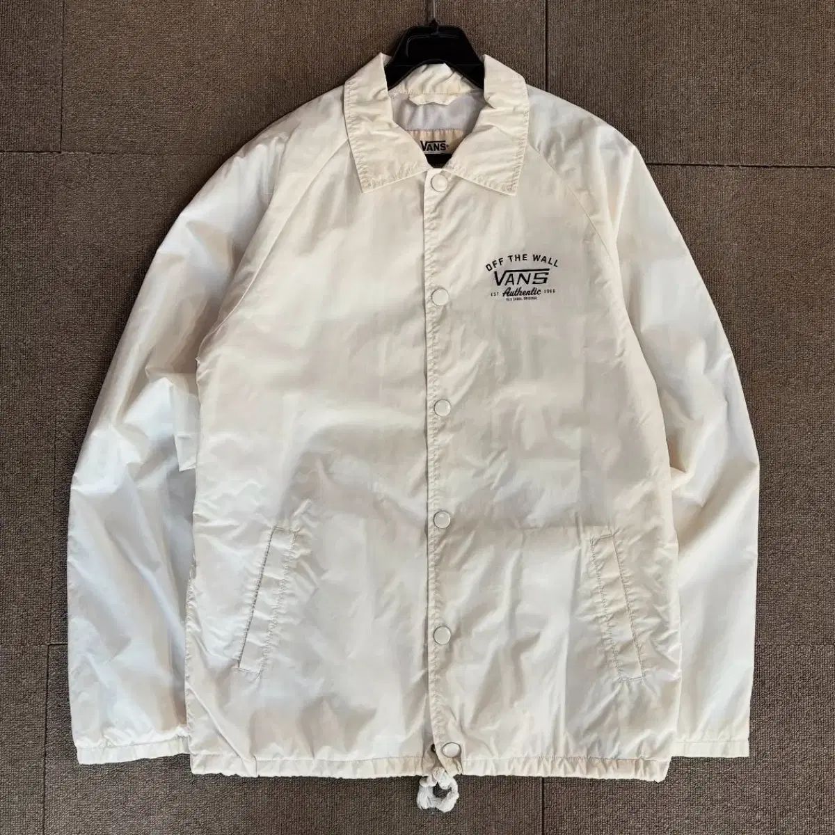 VANS(ヴァンズ) 白 コーチジャケット S