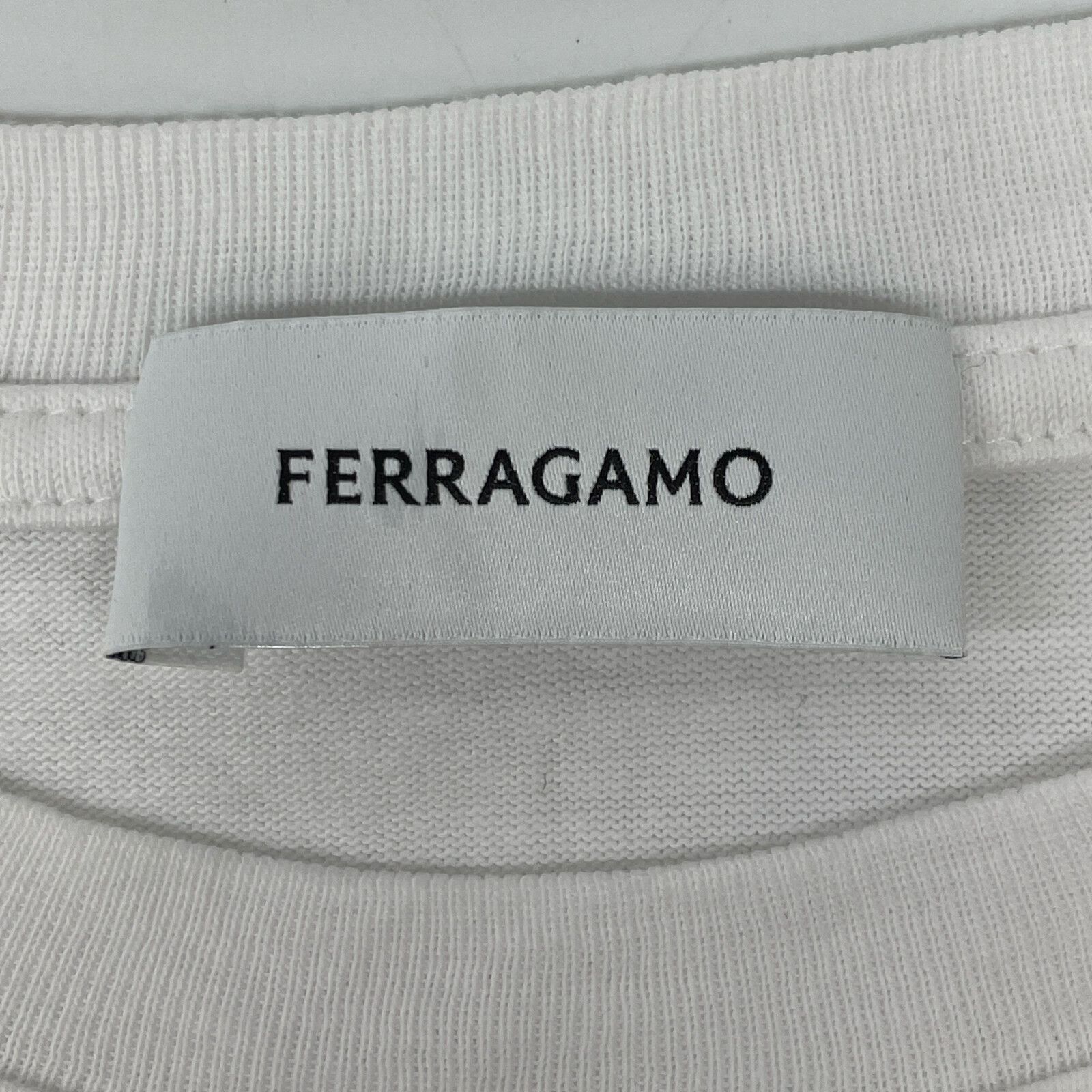Salvatore Ferragamo サルヴァトーレフェラガモ 23SS ﾎﾜｲﾄ ﾛｺﾞﾌﾟﾘﾝﾄ  