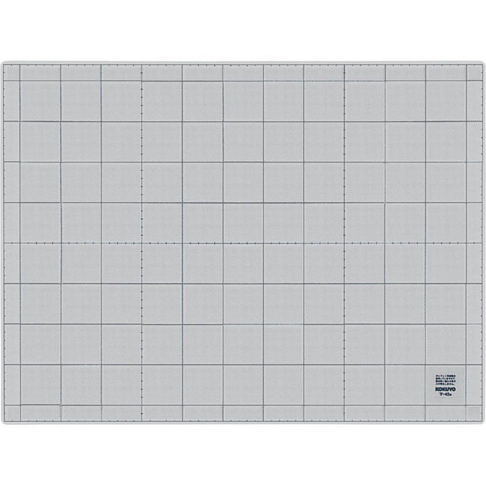 まとめ買い コクヨ カッティングマット 両面仕様 方眼罫 3mm厚 600×450mm グレー マ-43M ×3セット