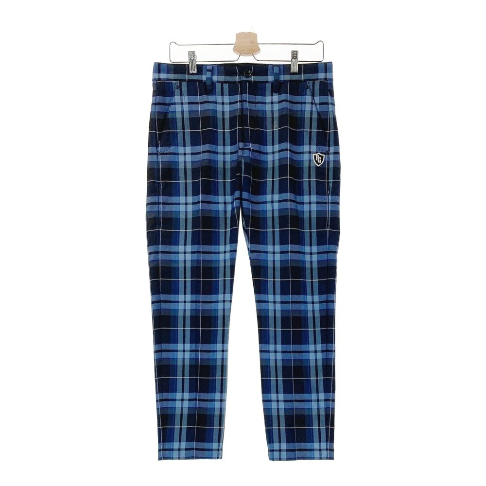 パーリーゲイツ　4/M ロングパンツ　メンズ　通年　ネイビー　チェック柄 パーリーゲイツ 4/M ロングパンツ メンズ 通年 ネイビー チェック柄