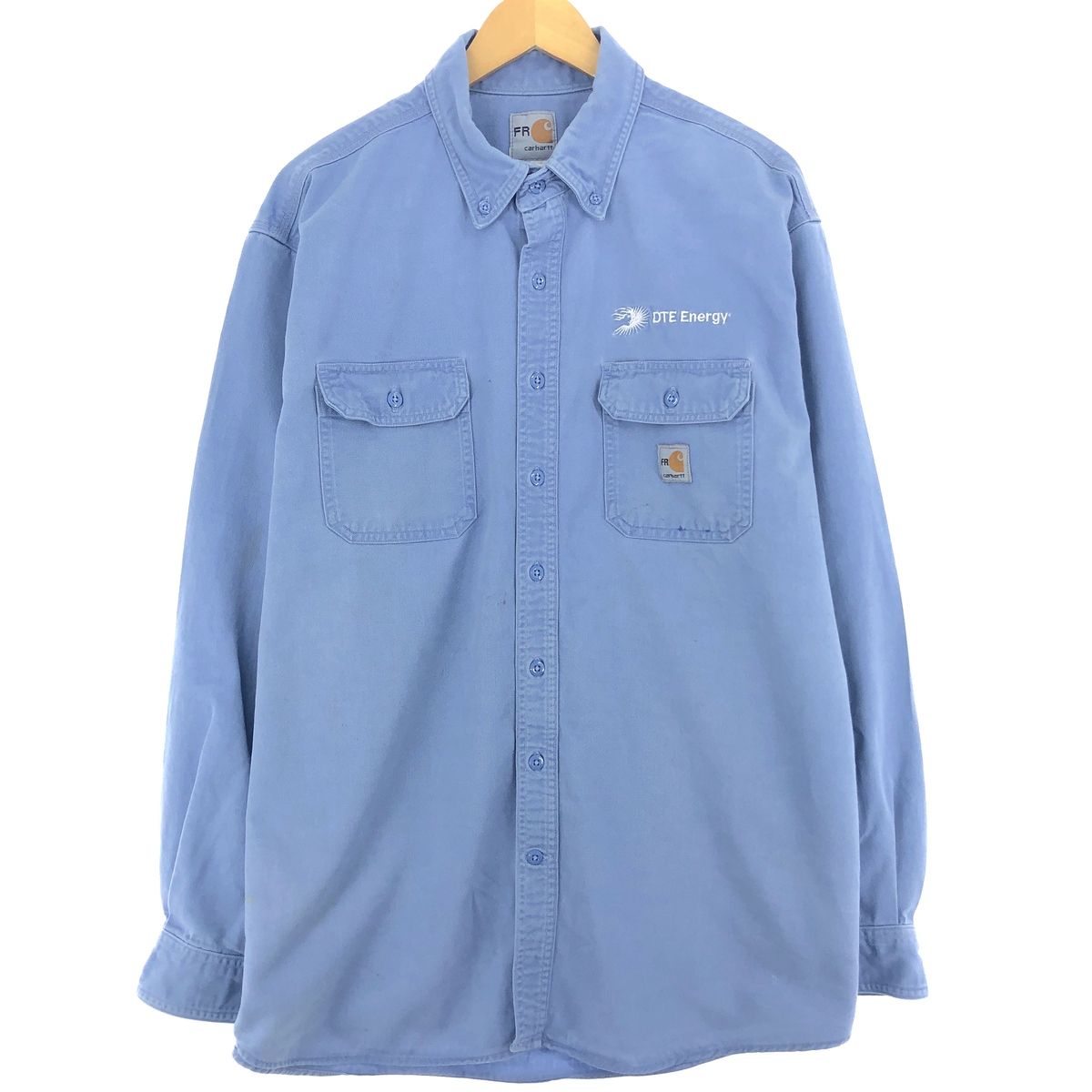 古着 90年代 カーハート Carhartt 長袖 ボタンダウン ワークシャツ メンズXL ヴィンテージ/eaa433044