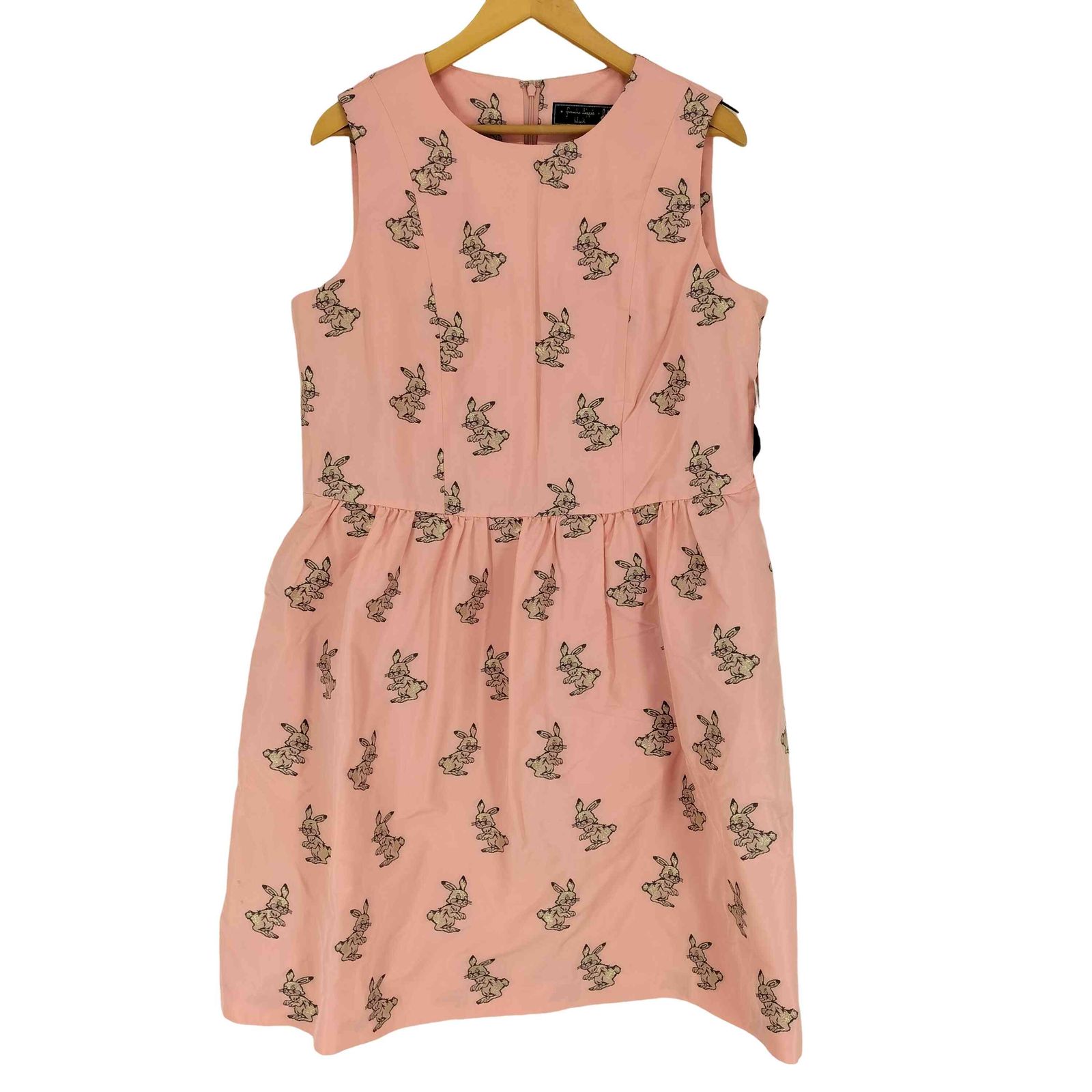 フランシュリッペ　うさぎ柄のノースリーブワンピース　ジャンスカ　大きいサイズ新品 フランシュリッペ franche lippee カチコチラビットジャンスカ ウサギ
