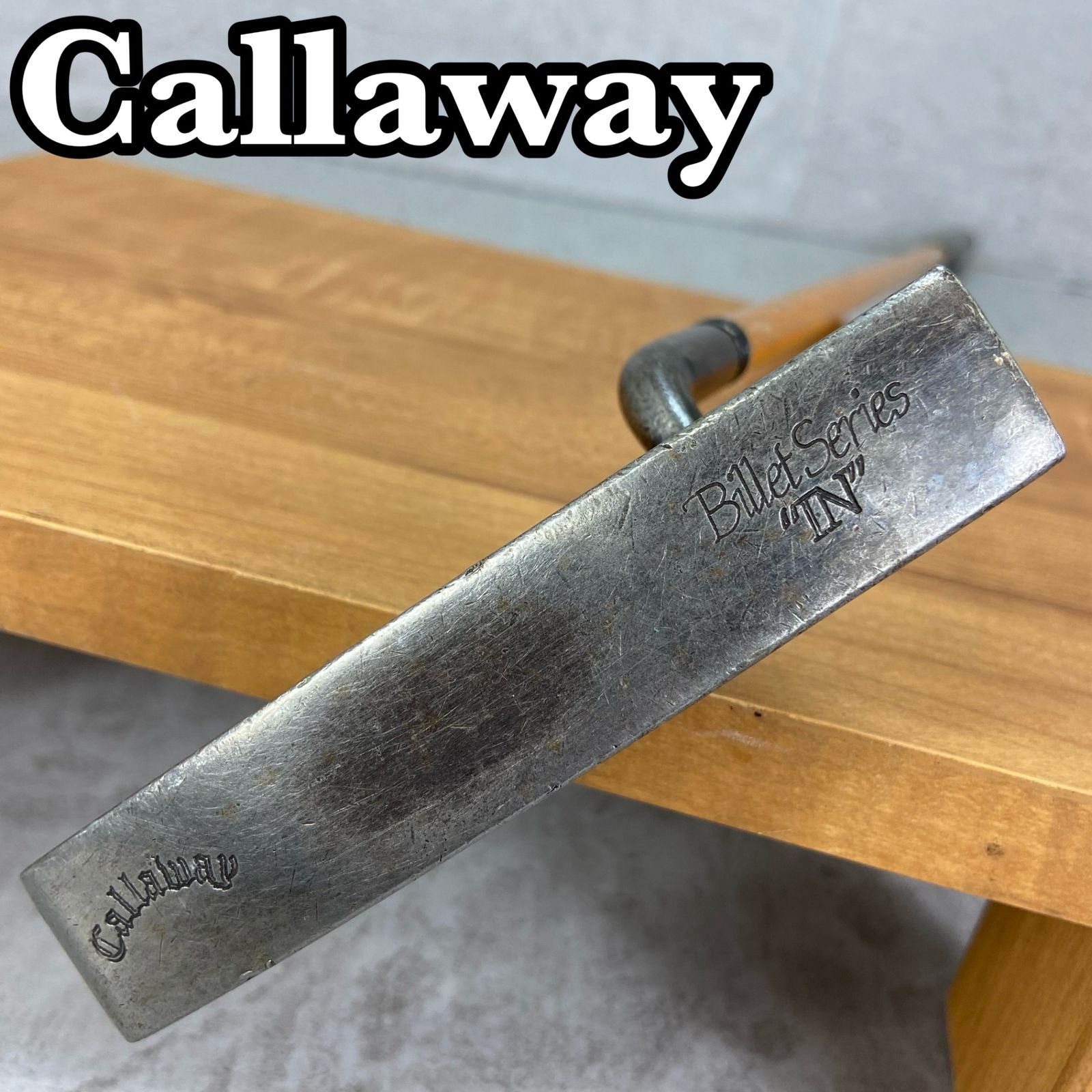 Callaway - Callaway　キャロウェイ　ヒッコリー　Billet　Series　IN　メンズゴルフパター　木製　右利き用　35インチ　545g　　ピン型 Callaway - Callaway キャロウェイ ヒッコリー Billet Series IN