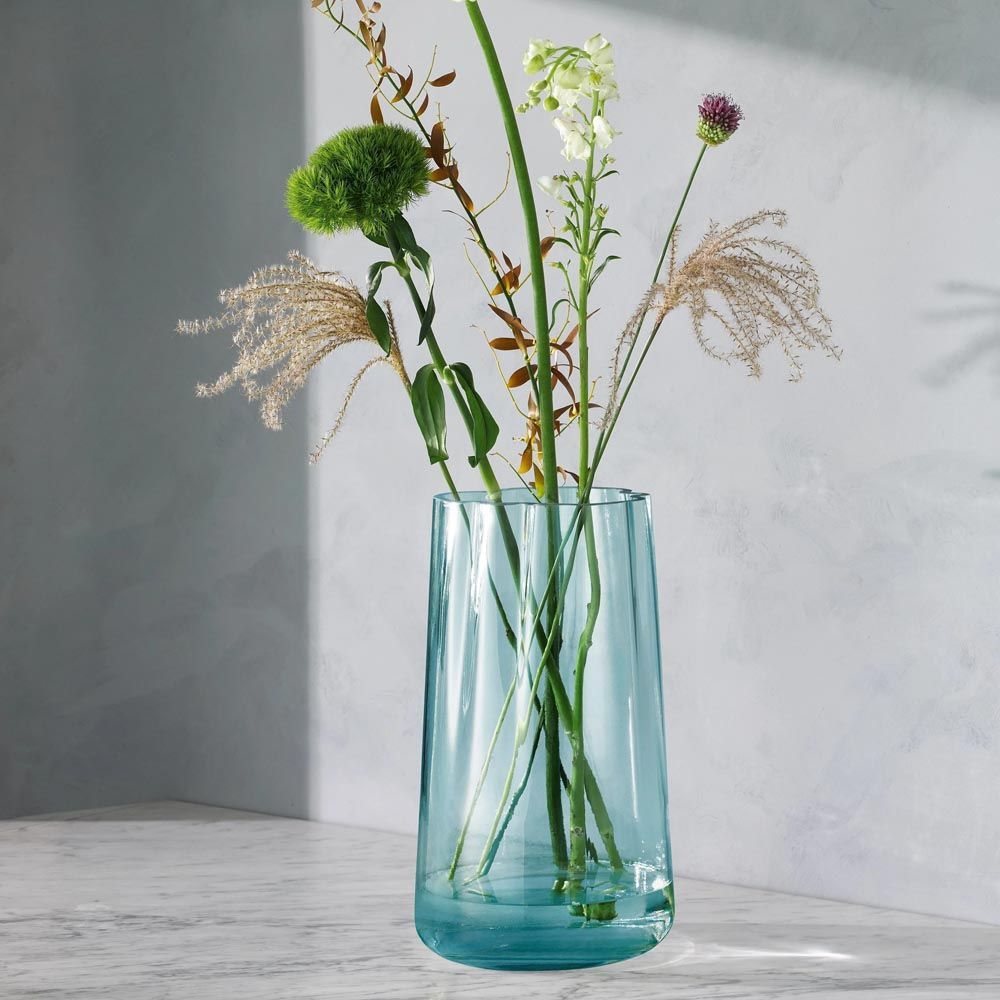 Lと球 / 花瓶 花器 LSA(エルエスエー) フラワーベース(花器) グレー 高さ20cm PLEAT