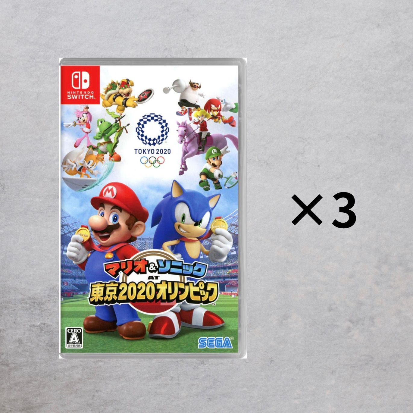 状態B】Switch マリオ&ソニック東京2020オリンピック 3点