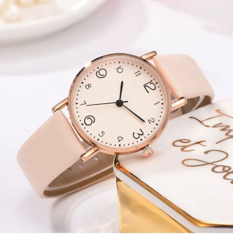 値下げ中】【新品・匿名】腕時計 レディース クォーツ シンプル ピンク