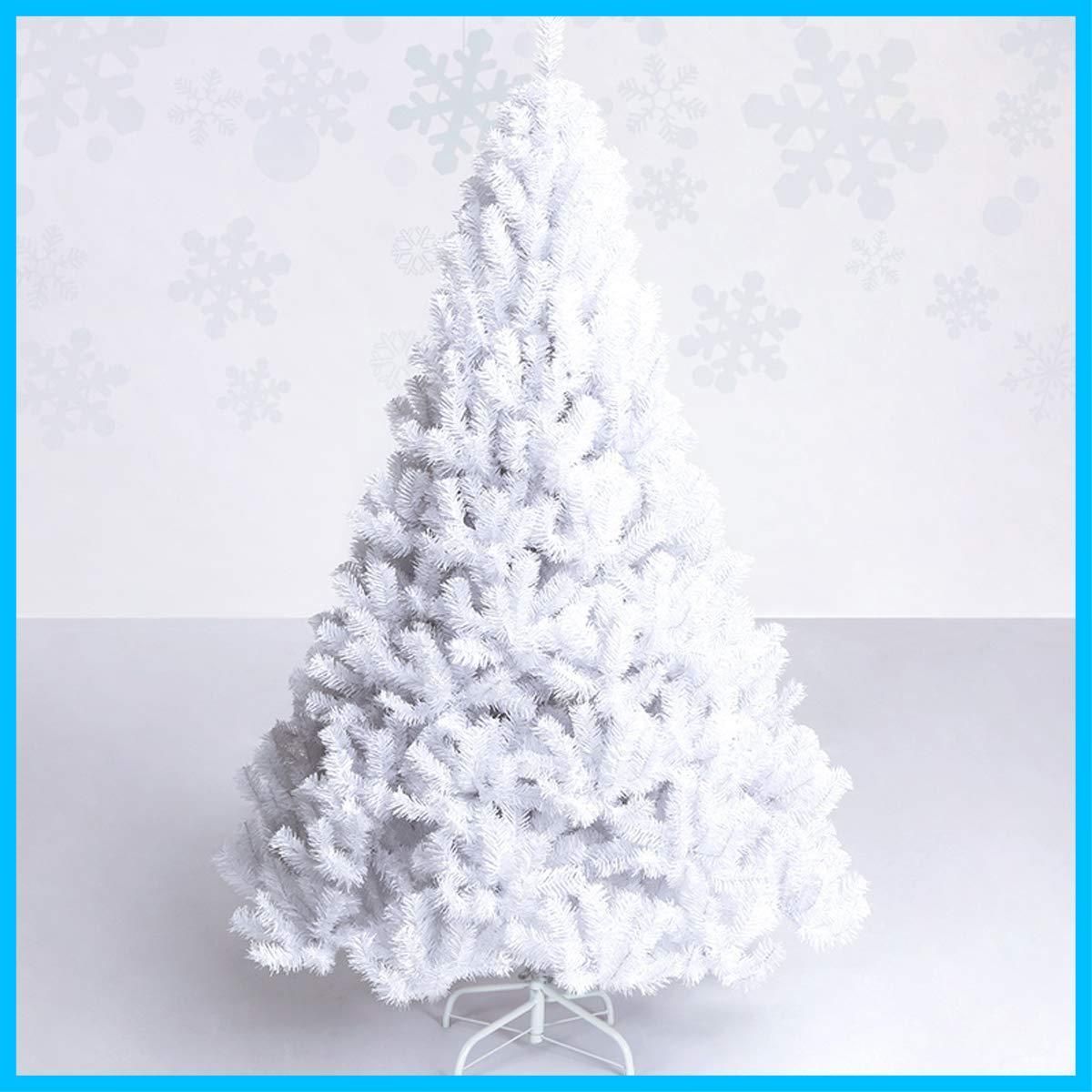 Costway クリスマスツリー 240cm 白 ホワイト 1138本枝 ヌード