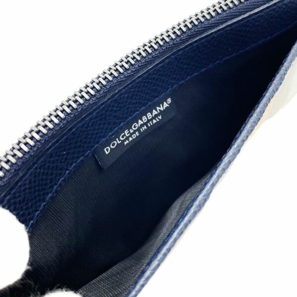 ドルチェ-ガッバーナ カードケース ロゴ コインケース レザー 革 マルチ レッド 赤 ネイビー 紺 BP 2172 AJ 785 DOLCE - GABBANA カードホルダー カード入れ コインパース 小銭入れ IC パスケース 定期入れ