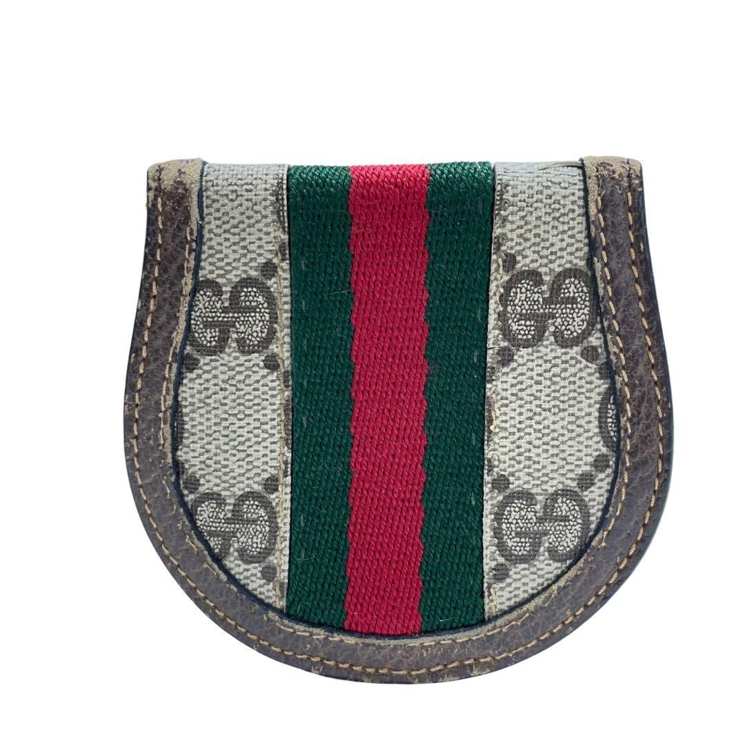 オールドGUCCI コインケース　ヴィンテージ！ オールドグッチ ☆ ヴィンテージ GG レザー ミニ 小銭入 コイン